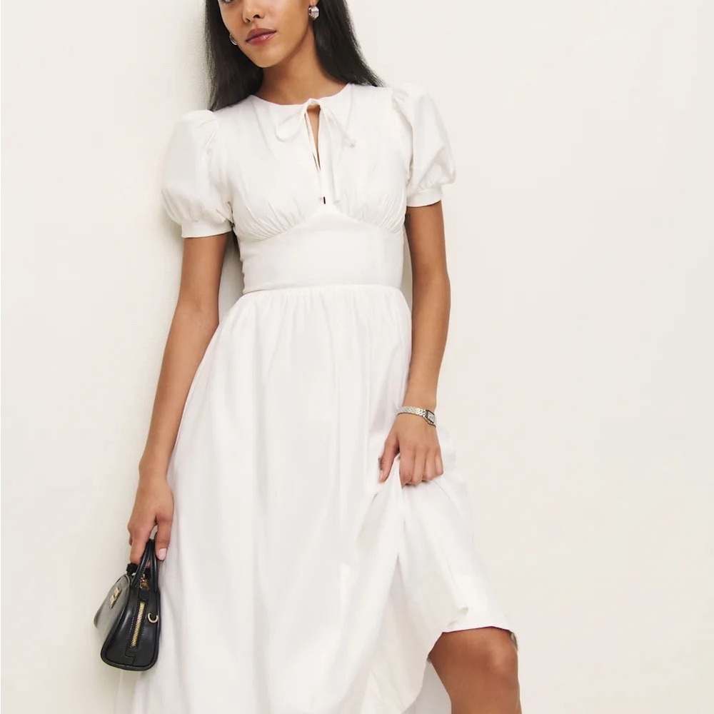 Reformation Noor Dress White - Size 4